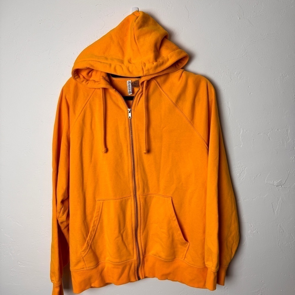 H&M Divided yellow gold zip up hoodie